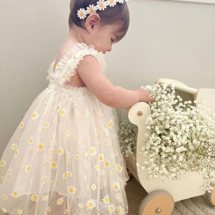 Baby Toddler Kid Spring Daisy Tulle Dress