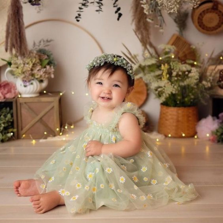 Baby Toddler Kid Spring Daisy Tulle Dress