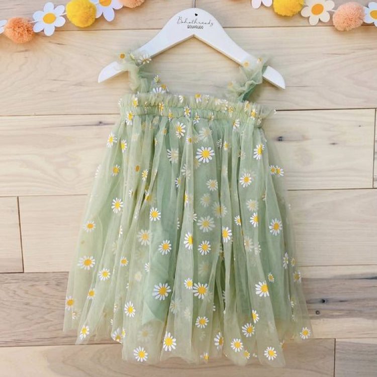 Baby Toddler Kid Spring Daisy Tulle Dress