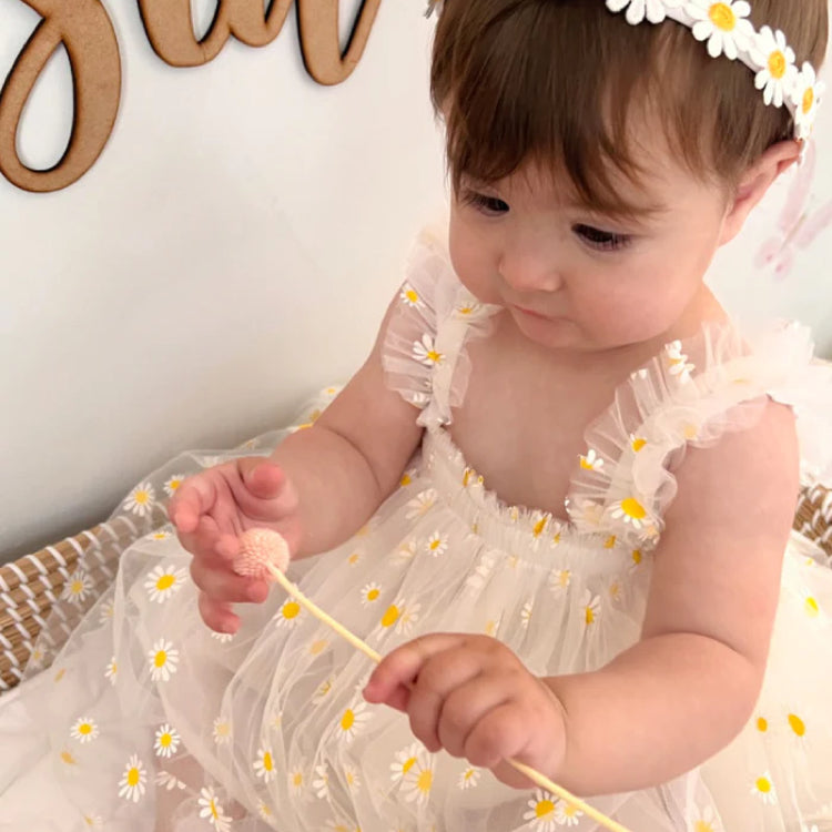 Baby Toddler Kid Spring Daisy Tulle Dress