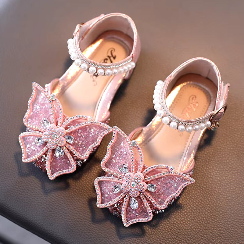 Girls Butterfly Sparkle Flats