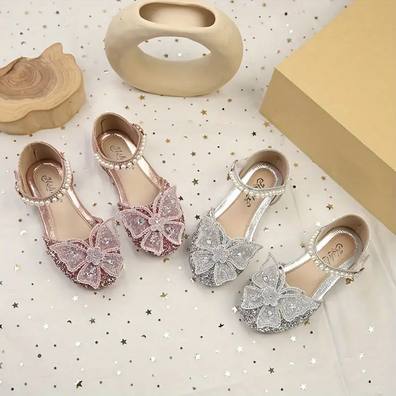 Girls Butterfly Sparkle Flats