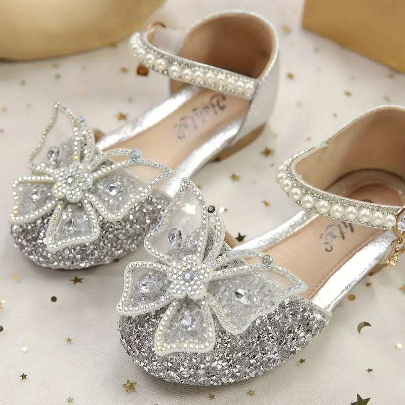 Girls Butterfly Sparkle Flats