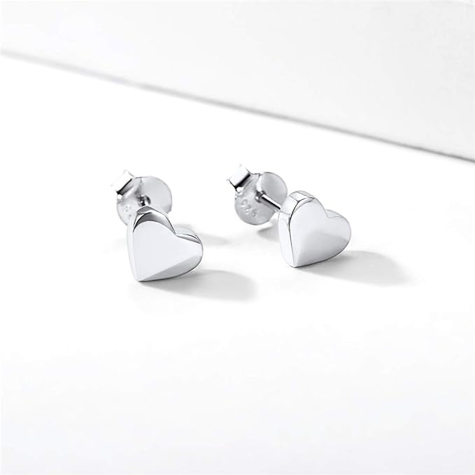 Heart Earrings - Sterling Silver